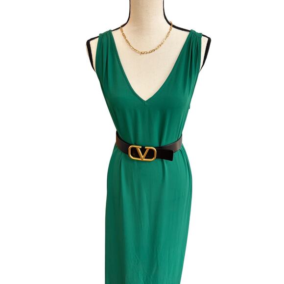 J.Crew Women's Sheer Kelly Green Maxi Dress – Size Small - Picture 3 of 8